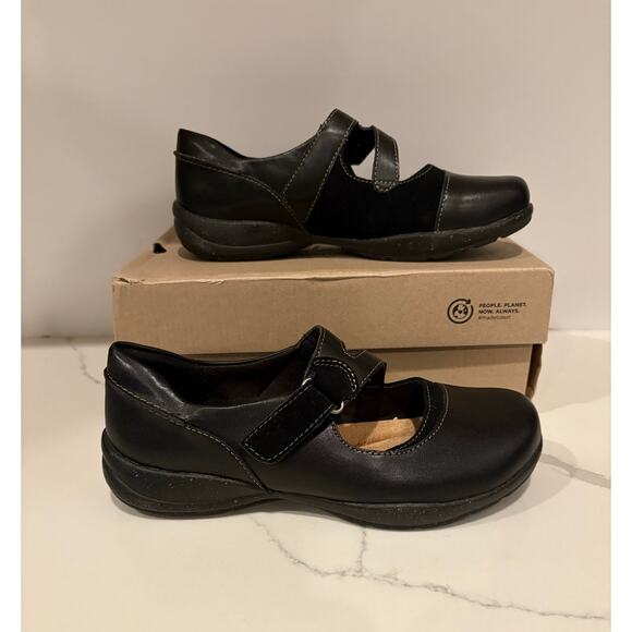 Clark’s Shoes - Clark’s Roseville Jane‎ Black Combi Women’s Mary Janes Flat Sole Women’s 7 NWB
